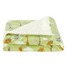 Manta Mantinha Bebe Berço Dupla Face Macio Sherpa 100% ALGODÃO Para o Frio e Calor Estampado