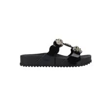 Sandália Feminina Adulto Slide Zaxy Charms Com Aplique de Pingentes