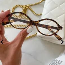 Óculos Feminino óculos com grau pra longe óculos miopia oval moda