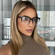 óculos com grau pra longe oculos miopia feminino quadrado resistente.