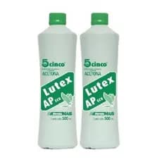 Kit c/ 2 Acetona Lutex ap cinco 500 ml removedor de esmalte