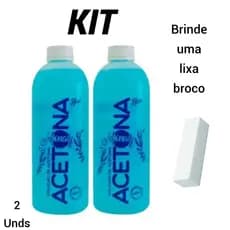 Kit C/2  Acetonas Monaly + Brinde