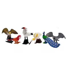 Kit de aves de brinquedos pássaros exóticos decorativo enfeite brinquedos para crianças