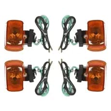 Kit 4 Piscas moto Nxr Bros 125 e 150 2003 á 2012 XR 200 1993 a 2002 XLR 125 1996 a 2003 Pro Tork
