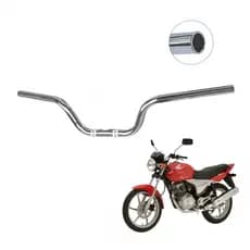 Guidão Guidon Moto CG Titan Sport 150 ano 2005 á 2008 Cromado Preto Pro Tork