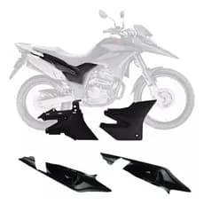 Kit Par Tampa Lateral e Sub Tampa Complemento Moto Honda Xre 300 2010 2011 2012 Todas as Cores