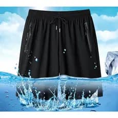 Bermuda Short Masculino  Praia 2 Bolsos Zíper Secagem Rápida