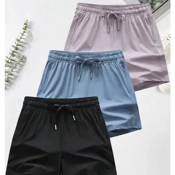 Shorts feminino de treino Dry Fit Para Academia esportivo casual Tecido Leve e Gelado