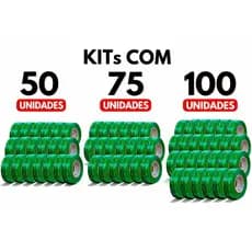 Kits até 100 Rolos Fita Dupla Face 12mmX2m Extra Forte Cabeceira Ripado Mdf Quadros Pvc Transparente