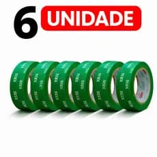 Fita Dupla Face 6 Rolos 12MM X 2M Extra Forte Fixa Tudo Pvc Cabeceira Ripado Quadros Mdf Pratico