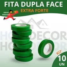 10 Fita Dupla Face Worker Transparente 12mm x 2m - Fixação Extrema e Aplicação Rápida