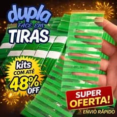 120 Tiras Fita dupla face extra forte fracionada picotes de 06cm ENVIO RAPIDO
