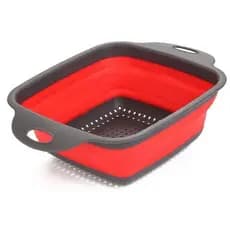 Escorredor de Alimentos Retrátil em Silicone Super Prático