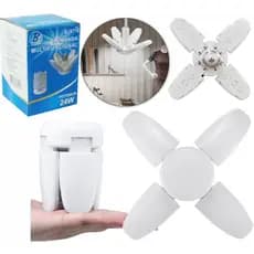 LAMPADA MULTIFUNCIONAL DE LED MODELO VENTILADOR 24W 6500K BRANCA FRIA BIVOLT