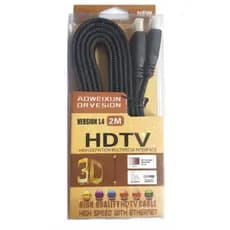 Cabo Conector Hdmi 4k Version 1.4 / 2 Metros / Fio De Malha