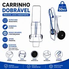 Carrinho dobrável p cooler, bagagens e cargas - Pokemon