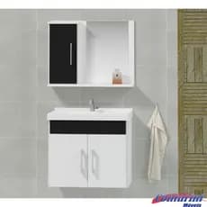 Conjunto Dubai Gabinete de banheiro com cuba e espelheira