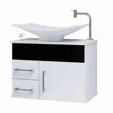 Gabinete para banheiro Turin MDF SEM espelheira com cuba