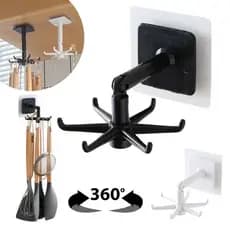 Gancho Adesivo Giratório Para Cozinha Utensílios Multiuso/Gancho Adesivo Giratório Para Cozinha Utensílios Multiuso