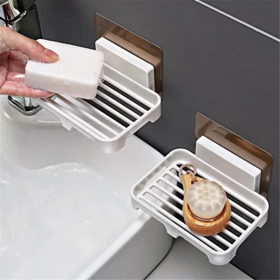 1/3 pcs Suporte/Saboneteira Auto-Adesivo Para Parede/Banheiro