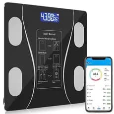 Balança Digital Medidora Corporal Bioimpedância até 180kg/Balança Bioimpedancia Digital Bluetooth Corporal até 180kg Resultado Pelo Celular