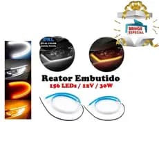 Fita Led DRL pisca Farol 3000k/6000k 60cm Seta Dual Color