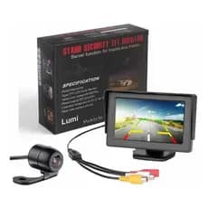 1 Monitor Automotivo Tela 4.3 + 1 Câmera De Ré Borboleta.