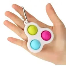 Chaveiro Simple Dimple Fidget Toys Pop It Sensor Anti Estresse / Ansiedade Alivío e Satisfatório