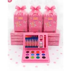 Lembrancinha Infantil Menina Menino Kit 10 Maleta Estojo Pintura Aquarela Azul e Rosa