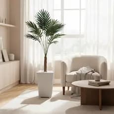 Planta Palmeira  Artificial Arranjo  Decoraçao  Casa Folhagem  e Vaso