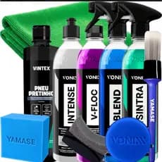 Kit Completo Vonixx + Vintex Lavagem Automotiva V-FLOC Sintra Fast Intense Pretinho Brilho