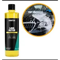Shampoo Automotivo Vintex 500ml Lava Autos pH Neutro Espuma Ativa Alto Rendimento Brilho Profissional