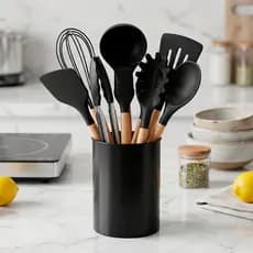 Conjunto Utensílios de Cozinha Silicone 12 peças