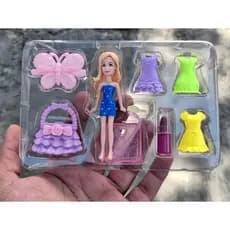 Boneca troca de roupa change fashion