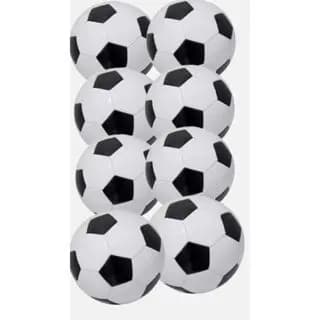 Kit 20 bolas de futebol preto e branco