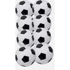 Kit 10 bolas de futebol Tamanho 5 campo Preto e branco