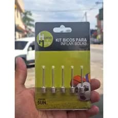 kit com 5 unidades de bicos inflar bola
