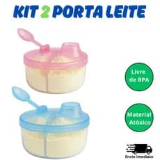 Porta Leite em Pó com 3 Dosador