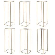 Centro De Mesa 40 ALTURA Kit Com 6 Colunas Em Ferro Para Festa E Decoração 40 ALTURA X 12X12