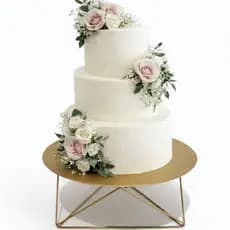 Suporte Para Bolo Dourado redondo 30 Diam Base Para Doces Buffet Festa Casamento