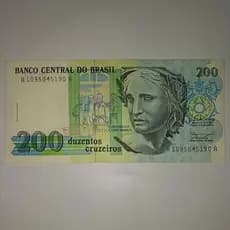 Cédula 200 - Duzentos Cruzeiros Flor de Estampa Sequencial