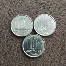 Moeda 10 Centavos 1989