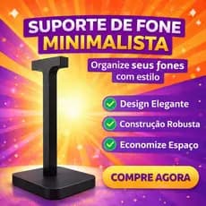 Suporte de Mesa para Fone Headset Gamer Universal Minimalista