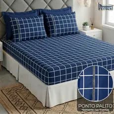 Jogo de Cama 400 Fios Casal Roupa de Cama Queen e Lençol Solteiro Tecido Aveludado Macio Premium