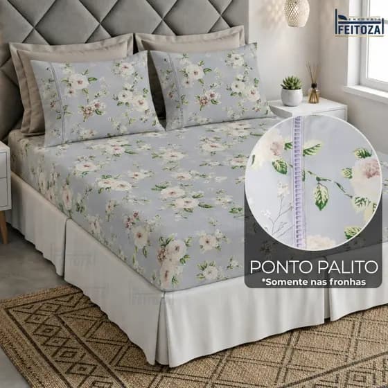 Jogo de Cama 400 Fios Solteiro Roupa de Cama Queen Lençol Tecido Aveludado Macio Premium!