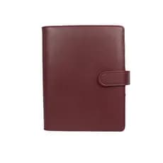 Planner Caderno Fichario A5--Cor Vermelho Ruby  (Só Capa)