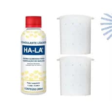 Kit Coalho Líquido Ha-la 200ml E 2 Formas Queijo Minas 500g