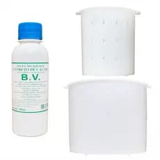 Cloreto de Cálcio BV + Forma Minas Frescal 500g + Forma Minas Frescal 1Kg