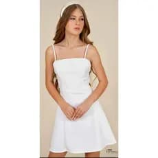 Vestido Juvenil evasê em Scuba