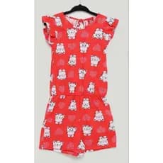 Macaquinho Infantil Bee Loop Gatinha Coração Vermelho